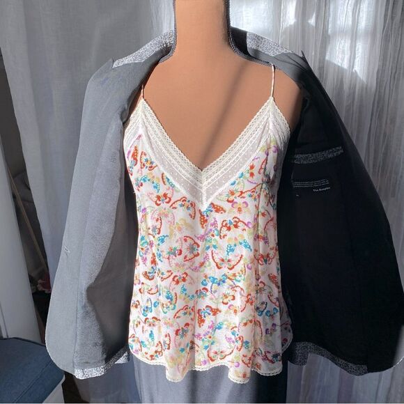 The Kooples Grey Leopard Print Tuxedo Blazer - Picture 7 of 13